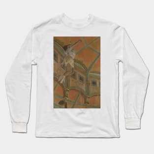 Miss La La at the Cirque Fernando by Edgar Degas Long Sleeve T-Shirt